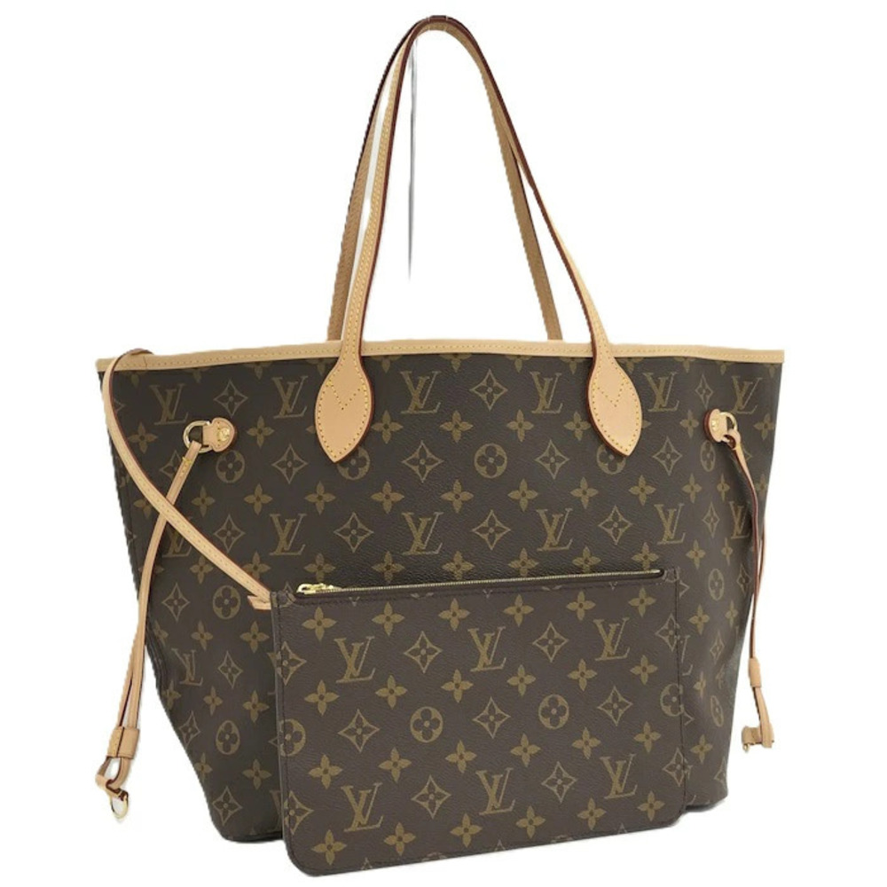 Louis Vuitton Neverfull Tote Bag Pouch Clutch Monogram